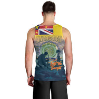 Niue ANZAC Day Men Tank Top We Will Remember Them Camouflage Style