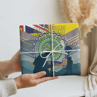 Niue ANZAC Day Wrapping Paper We Will Remember Them Camouflage Style - Polynesian Pride