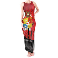 Tonga ANZAC Day Tank Maxi Dress Ngatu Pattern We Will Remember Them