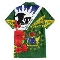 Cook Islands ANZAC Day Family Matching Short Sleeve Bodycon Dress and Hawaiian Shirt Last Post Lest We Forget LT14 - Polynesian Pride