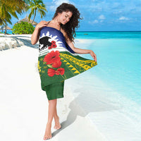 Cook Islands ANZAC Day Sarong Last Post Lest We Forget