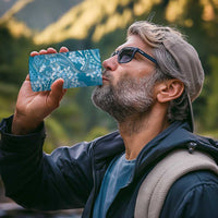 Blue Polynesia Hammerhead Shark Tattoo With Plumeria Lei 4 in 1 Can Cooler Tumbler