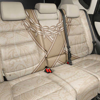 Mauri Ribaberiki Kiribati Back Car Seat Cover Cowrie Shells Lei Palm Leaf Weaving