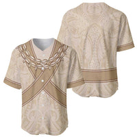 Mauri Ribaberiki Kiribati Baseball Jersey Cowrie Shells Lei Palm Leaf Weaving