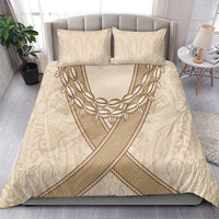 Mauri Ribaberiki Kiribati Bedding Set Cowrie Shells Lei Palm Leaf Weaving