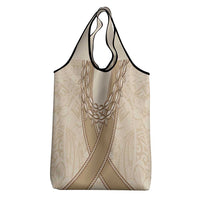 Mauri Ribaberiki Kiribati Grocery Bag Cowrie Shells Lei Palm Leaf Weaving