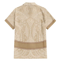 Mauri Ribaberiki Kiribati Hawaiian Shirt Cowrie Shells Lei Palm Leaf Weaving