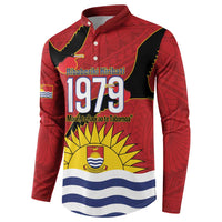 Mauri Kiribati Independence Day Button Sweatshirt 1979 Proud National Frigatebird