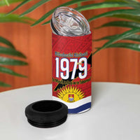 Mauri Kiribati Independence Day 4 in 1 Can Cooler Tumbler 1979 Proud National Frigatebird