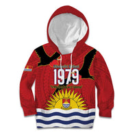 Mauri Kiribati Independence Day Kid Hoodie 1979 Proud National Frigatebird