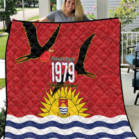 Mauri Kiribati Independence Day Quilt 1979 Proud National Frigatebird