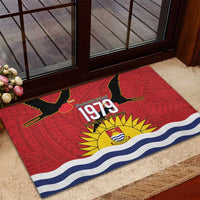 Mauri Kiribati Independence Day Rubber Doormat 1979 Proud National Frigatebird