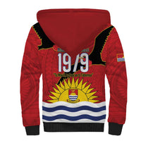 Mauri Kiribati Independence Day Sherpa Hoodie 1979 Proud National Frigatebird