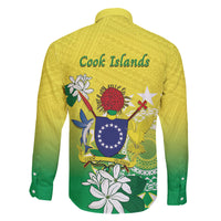 Cook Islands Independence Day Family Matching Tank Maxi Dress and Hawaiian Shirt Kuki Airani Tiare Maori Polynesian Pattern - Green