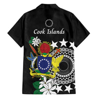 Cook Islands Independence Day Family Matching Tank Maxi Dress and Hawaiian Shirt Kuki Airani Tiare Maori Polynesian Pattern - Black
