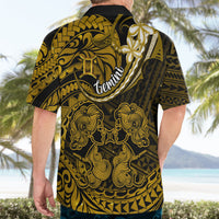 Polynesian Pride Gemini Zodiac Hawaiian Shirt Astrological Sign Tribal Plumeria Gold Galaxy LT14 - Polynesian Pride