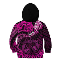 Polynesian Pride Libra Zodiac Kid Hoodie Astrological Sign Tribal Plumeria Pink Galaxy LT14 - Polynesian Pride