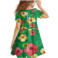 Custom Vanuatu Cricket Family Matching Mermaid Dress and Hawaiian Shirt 2024 Tropical Flowers Version LT14 - Polynesian Pride