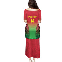 Custom Vanuatu Cricket Puletasi 2024 Polynesian Pattern Sporty Style