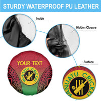 Custom Vanuatu Cricket Spare Tire Cover 2024 Polynesian Pattern Sporty Style