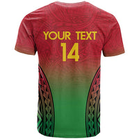 Custom Vanuatu Cricket T Shirt 2024 Polynesian Pattern Sporty Style
