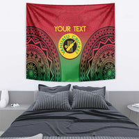 Custom Vanuatu Cricket Tapestry 2024 Polynesian Pattern Sporty Style