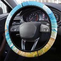Flamingo Aloha Hawaii Steering Wheel Cover It's 5 O’Clock Somewhere Tropical Vibes - Polynesian Pride