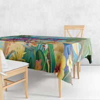 Flamingo Aloha Hawaii Tablecloth It's 5 O’Clock Somewhere Tropical Vibes - Polynesian Pride