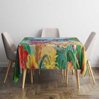 Flamingo Aloha Hawaii Tablecloth It's 5 O’Clock Somewhere Tropical Vibes - Polynesian Pride