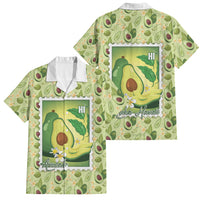 Aloha Hawaii Avocado Family Matching Long Sleeve Bodycon Dress and Hawaiian Shirt Hawaiian Fruit Stylized Stamp LT14 Dad's Shirt - Short Sleeve Green - Polynesian Pride