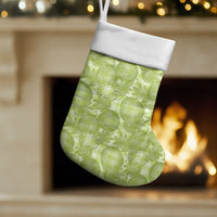 Omaomao Hawaii Breadfruit Palaka Motifs Christmas Stocking LT14 Set of 2 Green - Polynesian Pride