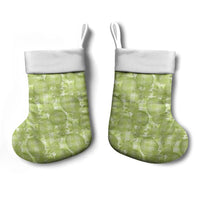 Omaomao Hawaii Breadfruit Palaka Motifs Christmas Stocking LT14 - Polynesian Pride