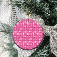 Alaka Hawaii Breadfruit Palaka Motifs Ceramic Ornament LT14 - Polynesian Pride