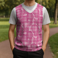 Alaka Hawaii Breadfruit Palaka Motifs Christmas Knitted V-Neck Vest LT14 - Polynesian Pride