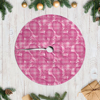 Alaka Hawaii Breadfruit Palaka Motifs Tree Skirt LT14 Casual Pink - Polynesian Pride