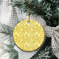 Melemele Hawaii Breadfruit Palaka Motifs Ceramic Ornament LT14 - Polynesian Pride