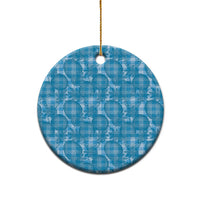 Polu Hawaii Breadfruit Palaka Motifs Ceramic Ornament LT14 - Polynesian Pride