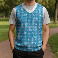 Polu Hawaii Breadfruit Palaka Motifs Christmas Knitted V-Neck Vest LT14 - Polynesian Pride