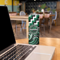 Aotearoa Whakatohea Personalised Skinny Tumbler Maori Iwi Poutama Puhoro Tattoo LT14 - Polynesian Pride