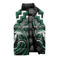 Aotearoa Whakatohea Personalised Sleeveless Puffer Jacket Maori Iwi Poutama Puhoro Tattoo LT14 - Polynesian Pride