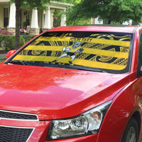 Taranaki Custom Rugby New Zealand Auto Sun Shade Aotearoa Maori Pukana Tiki Mascot