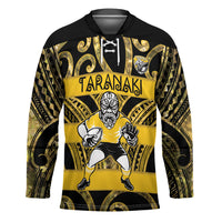 Taranaki Custom Rugby New Zealand Hockey Jersey Aotearoa Maori Pukana Tiki Mascot