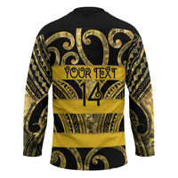 Taranaki Custom Rugby New Zealand Hockey Jersey Aotearoa Maori Pukana Tiki Mascot