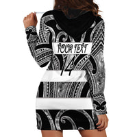 Hawke's Bay Custom Rugby New Zealand Hoodie Dress Aotearoa Maori Pukana Tiki Mascot