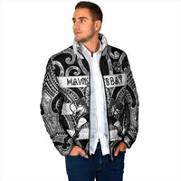 Hawke's Bay Custom Rugby New Zealand Padded Jacket Aotearoa Maori Pukana Tiki Mascot