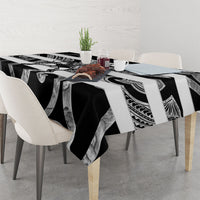 Hawke's Bay Custom Rugby New Zealand Tablecloth Aotearoa Maori Pukana Tiki Mascot