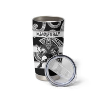 Hawke's Bay Custom Rugby New Zealand Tumbler Cup Aotearoa Maori Pukana Tiki Mascot