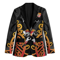 Waikato Custom Rugby New Zealand Blazer Aotearoa Maori Pukana Tiki Mascot