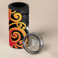 Waikato Rugby New Zealand 4 in 1 Can Cooler Tumbler Aotearoa Maori Pukana Tiki Mascot