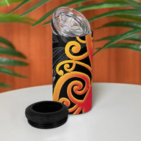 Waikato Rugby New Zealand 4 in 1 Can Cooler Tumbler Aotearoa Maori Pukana Tiki Mascot